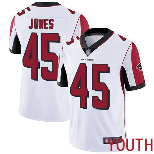 Atlanta Falcons Limited White Youth Deion Jones Road Jersey NFL Football #45 Vapor Untouchable->atlanta falcons->NFL Jersey